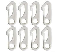 8PCS Flagpole Snap Hook Clips Heavy Duty Nylon Clips for Flag Pole Attachments Compatible with Standard Grommeted Flags Anti UV and Water Resistant Material