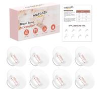 8pcs Flange Insert 18mm Compatible with Momcozy Air 1/W1/M9/M6/M5/S12 Pro/V1 Pro/V2 Pro,for Spectra/Medela/MomMed/eufy/Lansinoh/Elvie Breast Pump