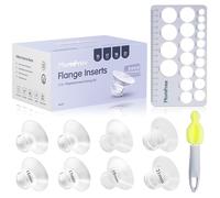 8PCS Flange Sizing Kit 15/17/19/21mm for 24mm Flanges/Shield, Silicone Flange Insert for Momcozy/Spectra/Medela Breast Pump, Breastfeeding Essential Kit for Moms(with Nipple Rulers and Storage Bag)