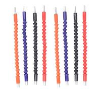 8Pcs Flexible Shaft Extension Bits, Hex Soft Shaft Drill Bit for Tight Spaces, 295mm Bendable Screwdriver Head with 1/4 Inch Hex Shank, Compatible with Hand Drills and Electric Dri