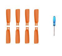 8pcs Flip 4022F Drone Propeller Replacement Parts Lightweight Silent Wing Compatible With Drones Easy To Install Spare Accessories(Orange)