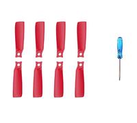 8pcs Flip 4022F Drone Propeller Replacement Parts Lightweight Silent Wing Compatible With Drones Easy To Install Spare Accessories(Red)