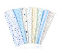 8Pcs Floral Headbands for Women, Wide Headband Elastic Fabric Headband | Stripe, Cherry, Non Slip, for Hair Accessories