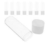 8pcs Flosser Tip Case with Independent Plastic Travel Organizer | Dustproof Cover, Portable Convenience, for Oral Irrigator Tips and Nozzle Storage on Trips, Daily Oral Care