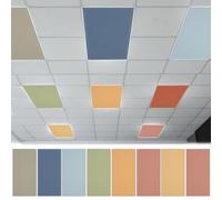 8PCS Fluorescent Light Covers, 4x2 Feet Magnetic Light Cover Fluorescent Lights Shade Panel Positive Inspirational Ceiling Lights Filters for Office Classroom Home Drop Ceiling Orange Dark Blue