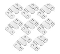 8PCS Flush Mount Brackets, Concealed Headboard Wall Fixings Brackets, Heavy Duty Stainless Steel Interlocking Z Clip Wall Mount Hook for Picture Hanging, Mirrors, Frames, Secure Mounting