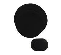 8Pcs Foam Drum-set Mute Pads Pack for Tom-Tom, Snare, Bass Drum & Cymbal - Practice Silently with Impact Resistance, for Home Use - Fits 12 to 16 Inch Drums - Black Color