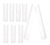 8Pcs Folding Ruler 15cm/30cm Foldable Ruler Precise Clear Geometric Shape Rulers Measuring Tools for Kids School Office