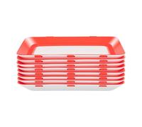 8pcs Food Preservation Trays, Food-Grade PP Meat Kitchens Holder for Fruits, Vegetables, Camping, Parties, Homes, Hotels.