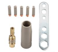8PCS for mig Welding Tips and Nozzle Set for 15AK for torch with 0.6-1.2mm