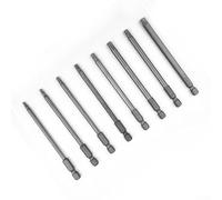 8PCS for Torx Screwdriver Bit Set 100mm Extra Long Security Magnetic Hex Shank for T8//for T15/For T20/For T25/T27/For T30/T40 Tools