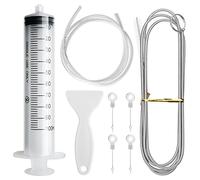 8Pcs Fridge Drain Hole Cleaning Tool,Fridge Cleaning Kit,Reusable Refrigerator Drain Dredging Tool Kit,Fridge Cleaning Syringe Kit For Refrigerator The Hole Cleaning, Kitchen Drain Hole Remover