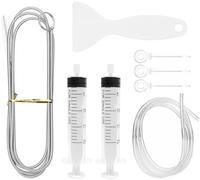 8Pcs Fridge Dredger Set, Fridge Drain Hole Cleaning Tool, Fridge Cleaner Reusable Refrigerator Drain Dredging Tool Kit for All Refrigerator Cleaning and Kitchen Drain Hole Remover