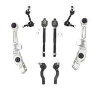 8Pcs Front Lower Control Arm Sway Bar Link Tie Rod Kit Compatible With G35 | Fits 350Z RWD 2003-2009; Includes Forward Control Arms, Sway Bar Links, And Tie Rods