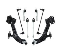 8pcs Front Lower Control Arms with Ball Joints Inner and Outer Tie Rods Sway Bar Links Compatible with Honda CR-V 2015 2016