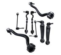 8pcs Front Rear Lower Suspension Wishbone Control Arm Kit Compatible For BMW X5 X6 E70 E71 E72