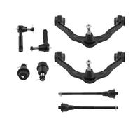 8Pcs Front Suspension Upper Control Arm Tie Rod Kit Compatible For Chevy Tahoe 2000-2006