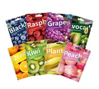 8PCS Fruit Face Mask Set - Anti-Aging Face Masks Beauty - Face Masks with Blueberry,Grape,Raspberry,Avocado,Peach,Banana,Kiwi,Orange - Face Ma-sks Skincare Deepy Hydrating & Nourishing