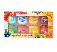 8Pcs Fruit Flavored Lip Care Set, Lip Balm Set, Priming Colorless Fruit Flavored Lip Gloss, Long-Lasting Moisturizing and Nourish Lip Mask, Lip Care Lip Stick Gift Set For Women Girls (1Set)