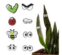 8Pcs Funny Plant Magnets Eyes for Potted Plants Cute Soft Glue Plant Magnets Eye Unique Magnetic Eyes Decoration Personality Plants Eye Accessories for Office Indoor Outdoor DIY Pins Women Men Lover