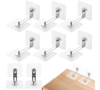 8Pcs Furniture Wall Anchors for Baby Proofing, No Drill Furniture Anti Tip Safety Bracket, Adhesive Furniture Straps, Baby&Pet Protector to Prevent Furniture Falling for Cabinet Bookcase Shelf Dresser