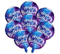 8PCS Galaxy Foil Balloons 18inch Space Mylar Balloons Earth Party Supplies for Outer Space Themed Party Decorations
