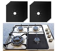 8pcs Gas Hob Range Protectors Reusable Kitchen Stove Burner Covers Stove Top Protector Liner Cover Heat-Resistant Non-Stick