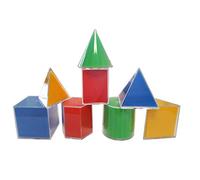 8pcs Geometric Model Disassemble Cube Cylinder Cone Toy Math Resources Learning Educational Learning Clock for Kids