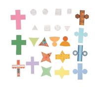 8Pcs Geometric Solids with Removable Lids Transparent 3D Shapes Geometry Teaching Tools for Classroom STEM Learning Plastic Educational Math Manipulatives