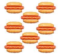 8Pcs Giant Hot Dog Balloons,Hamburger Fast Food Themed Party Decoration, Picnic Balloons, Outdoor Picnic Event Decoration Supplies BBQ Party Decor