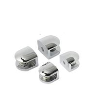 8PCS Glass Shelf Diecast Replacement Adjustable Heavy Duty Anti-Rust Bathroom Clamp Holder Hardware for Handrail Staircase(6-8mm)