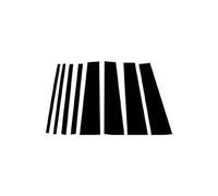 8pcs Gloss Black Pillar Posts For Toyota Innova AN140 2016-2018 2019 2020 2021 2022 Door Side Window Trim Cover Sticker