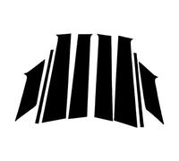 8Pcs Glossy Black Pillar Posts Stickers For Nissan For Kicks P15 2018 2019 2020 2021 2022 2023 Car Door Window Exterior Trim Cover Car Door Seal