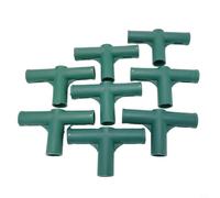8pcs Greenhouse Frame Joint Connector, 19mm Heavy Duty Pipe Frame Connector For Greenhouse, Plastic Greenhouse Frame Furniture Connectors(3#)