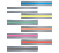 8PCS Guided Reading Highlight Strips, Colored Overlay Reading Tracking Rulers for Dyslexia Irlens ADHD to Reduce Visual Stress, Visual Aids Overlays Ruler for Reading Beginner Y4-YDSQ