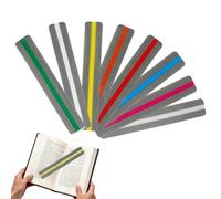 8PCS Guided Reading Highlight Strips, Colored Overlay Reading Tracking Rulers for Dyslexia Irlens ADHD to Reduce Visual Stress, Visual Aids Overlays Ruler for Reading Beginner