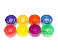 8Pcs Guitar Effect Pedal Footswitch Toppers Colorful Part Foot Protections Caps Guitar Effect Footswitch Toppers