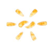 8pcs Guzheng Fake Nails Tortoiseshell Molecule Orange Practice Picks | Wear Resistant, Not Easy to Deform, Sound, Relief for Playing Guzheng