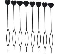 8Pcs Hair Beader Tool, Plastic Quick Bead Threader, Automatic Topsy Tail Hair Tool for Women Girl, Hairs Styling Accessories for Braids Ponytail Loading Beads(Black)
