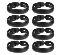 8pcs Hair Bun Maker Styling Tool Black Plastic Set