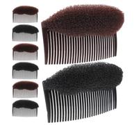 8pcs Hair Volume Base Pad Insert Plastic Nylon Hair Bump Clip | Invisible Styling Insert for Women, Office and Travel Use, Heat Protection, Anti-slip Comfort Fit