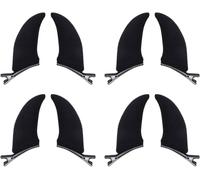 8Pcs Halloween Devil Horn Hair Clips Anime Power Hair Clip Red Devil Horns Clips OX Horn Hair Pin Hair Accessories (Black)