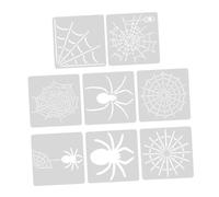8pcs Halloween Spider Web Stencil Reusable Gothic Pet Template