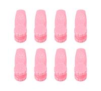 8PCS Hand Pressure Point Tool Plastic Hand Acupressure Clip for Between Thumb and Index Migraine Headache Relief (Pink)