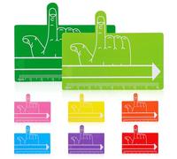 8pcs Handwriting Tool Bookmark Abs Guided Reading Strips