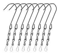 8pcs Hanging Bird Feeder Chain Metal Black Easy Install | Planter Basket Use, Practical and Removable, Good Bearing Capacity, for Feeder Accessories