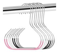 8Pcs Hat Hangers for Closet, Multi-Functional Organizer Space Saving | Holds Baseball Caps, Belts, Scarves, Ties | Easy Access | Pink, Black, White, Gray Colors