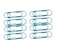 8Pcs Heart Design Metal Document Clips Hardened Carbon Steel Construction Protected Layer for Files Books Writing Items Multifunctional Pen Clip