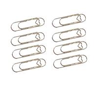 8PCS Heart Shaped Paper Clips Strong Carbon Steel Protective Coating for Home Study Lightweight Paper Fastener