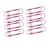 8PCS Heart Shaped Paper Clips Strong Carbon Steel Protective Coating for Home Study Lightweight Paper Fastener